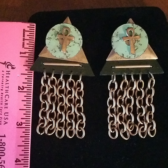 Anhk earrings - Picture 2 of 3